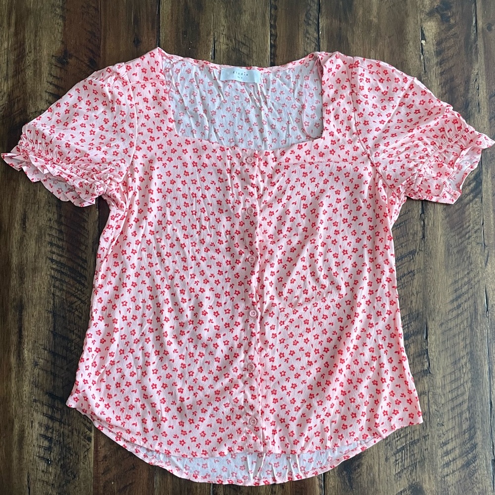 pink-red dainty top